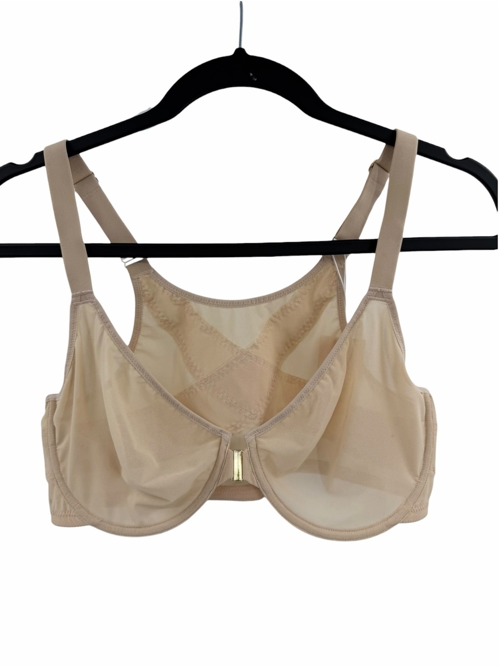 Delimira Women's Cosnufy Posture Front Closure Bra Sheer Mesh Underwire Size 38C